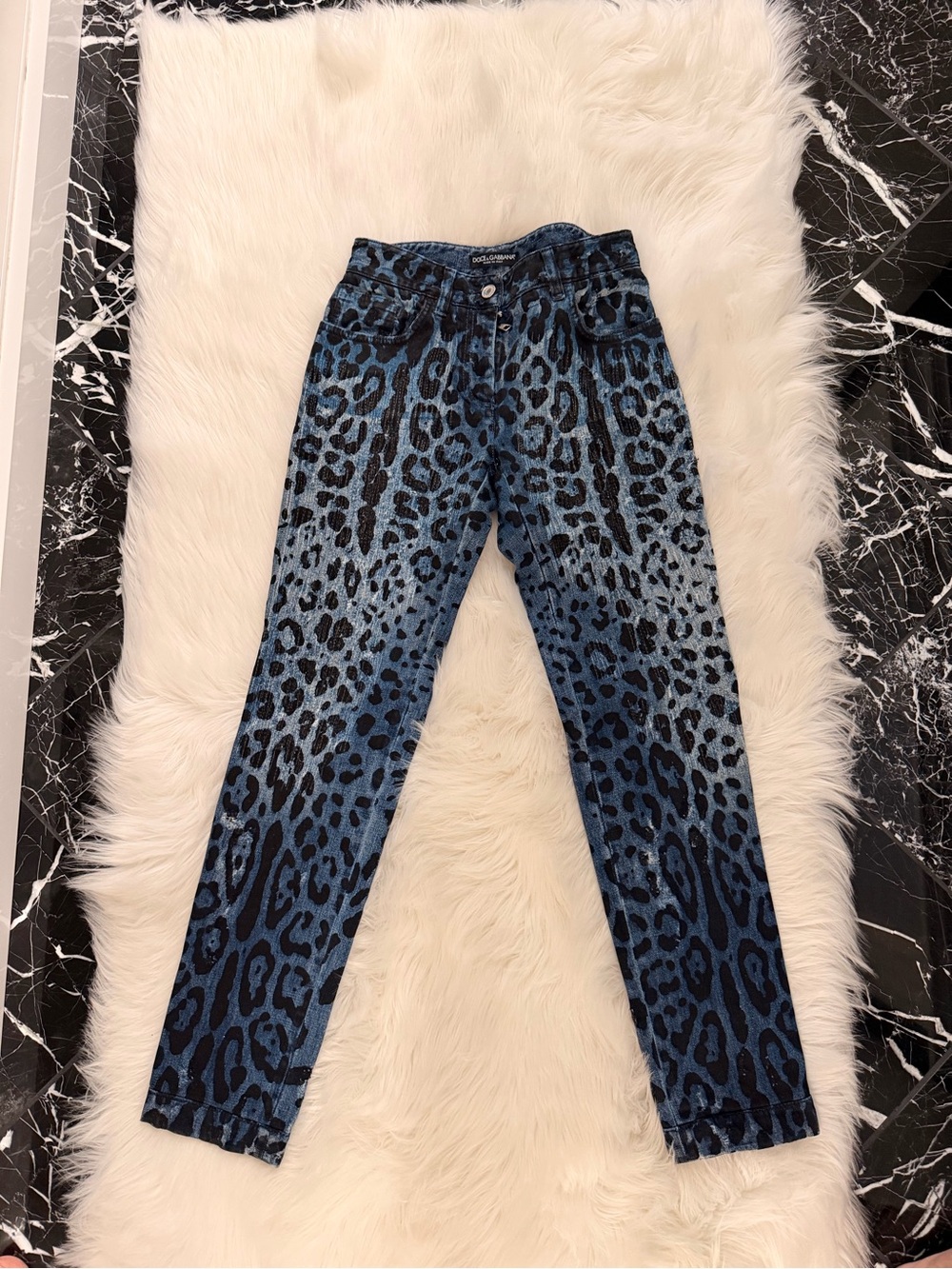Vintage leopard dolce & gabbana jeans